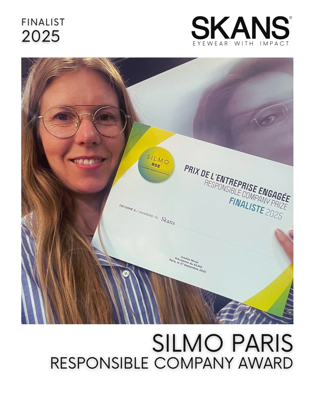 Skans Nominated to SILMO PARIS 2025 Responsible Company Award